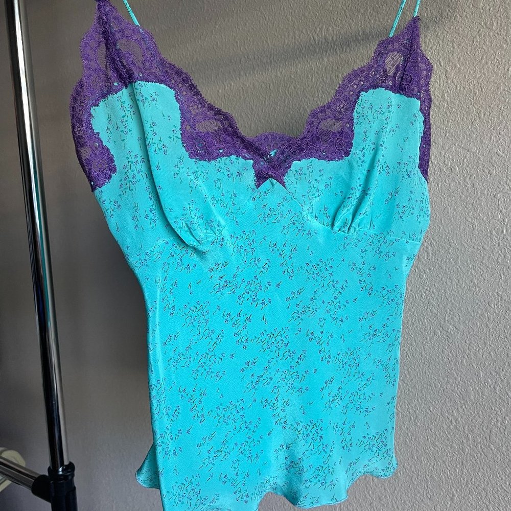 FUNKY VINTAGE Y2K SAMANTHA CHANG SLIP TOP